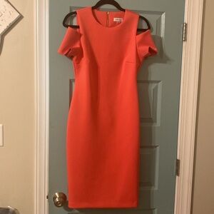 Calvin Klein Coral Midi Dress